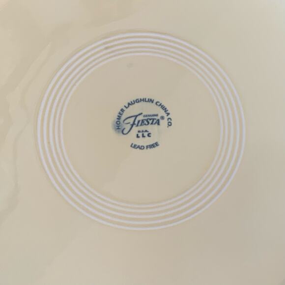 Fiestaware Yellow Hostess Tray Round Platter 12 1/4" Appetizer Serving Dip USA - Picture 5 of 5